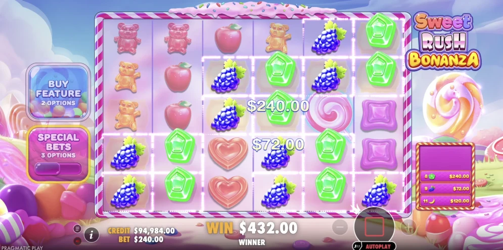 Sweet Rush Bonanza demo